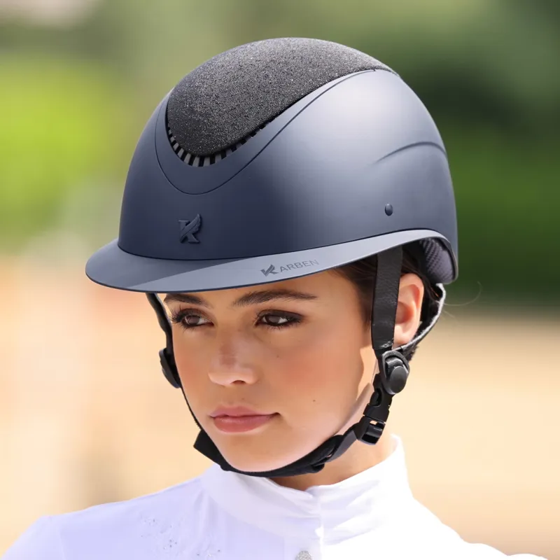 Ex Display Karben Lia Ellipse Riding Hat Navy-3