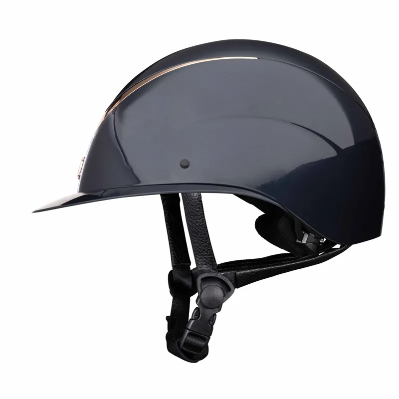 Karben Alina Ellipse Riding Hat Navy/Rose Gold-3