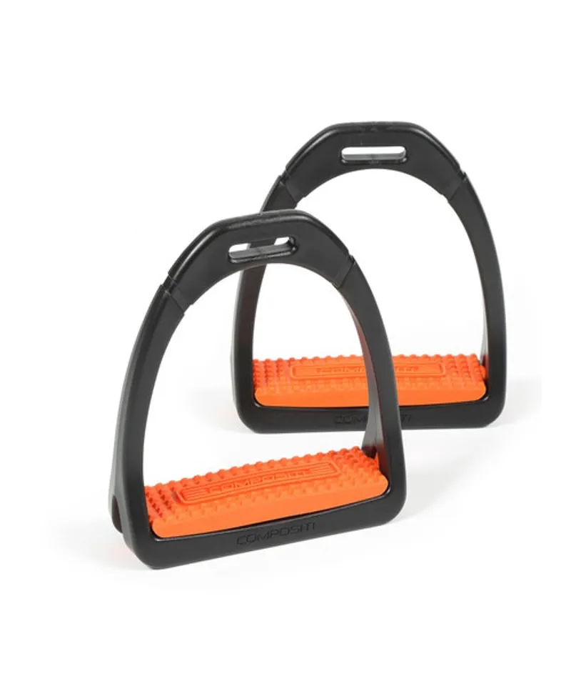 Compositi Kid's Premium Profile Stirrups in Orange