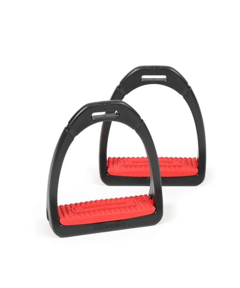 Compositi Kid's Premium Profile Stirrups in Red
