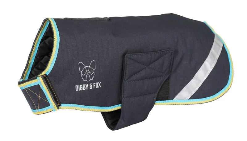 Digby and Fox XXXS Waterproof Dog Coat in Grey