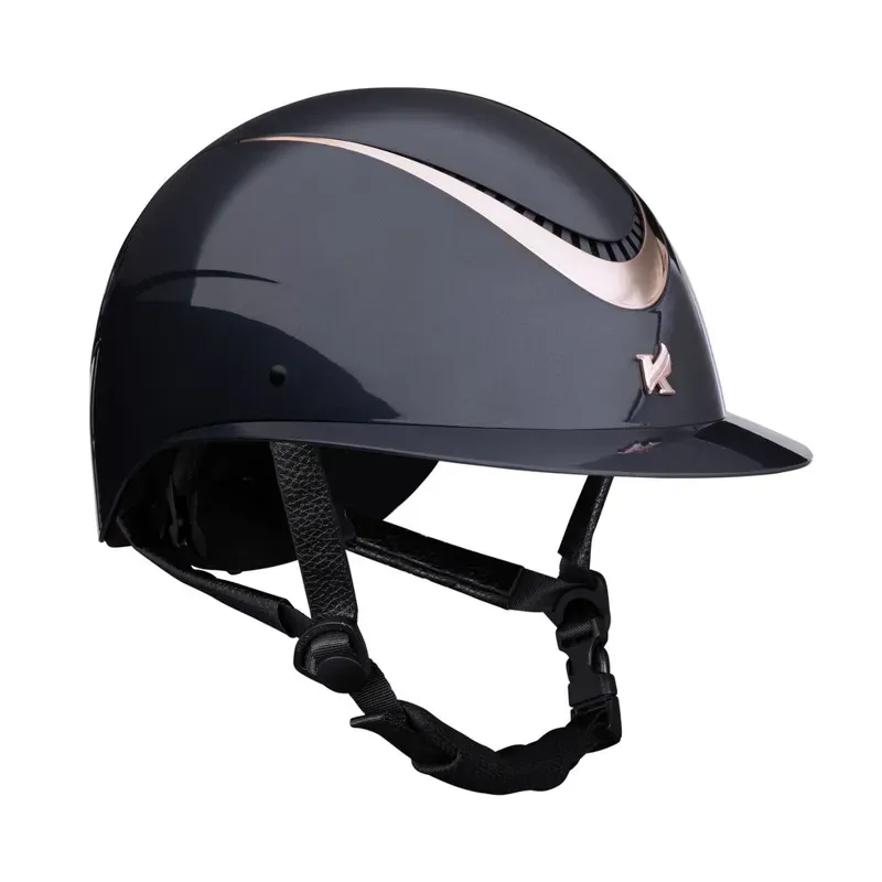 Karben Alina Ellipse Riding Hat Navy/Rose Gold-2
