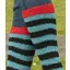 Rhinegold Junior Soft Touch Knee High Socks in Black/Turquoise