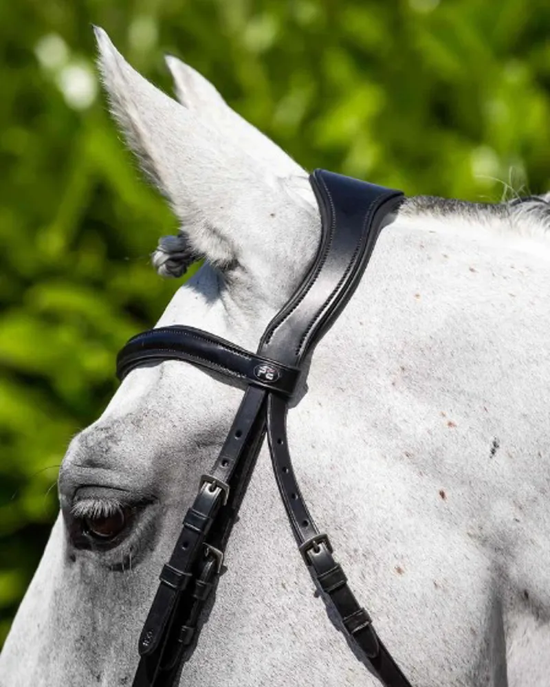 Premier Equine Verdura Anatomic Snaffle Bridle in Black-2