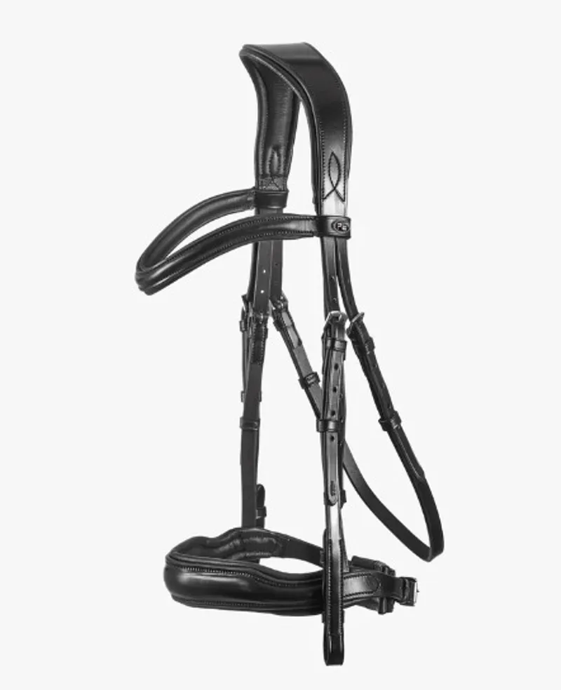 Premier Equine Verdura Anatomic Snaffle Bridle in Black-4