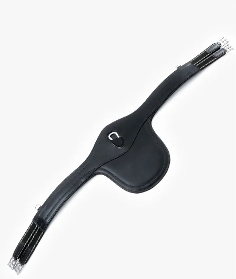 Lizzano Anatomic Leather Girth in Black