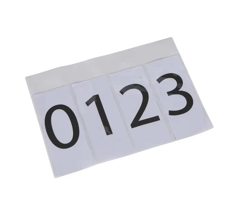 Aubrion 2 Pack One Size Number Bib Cards in White