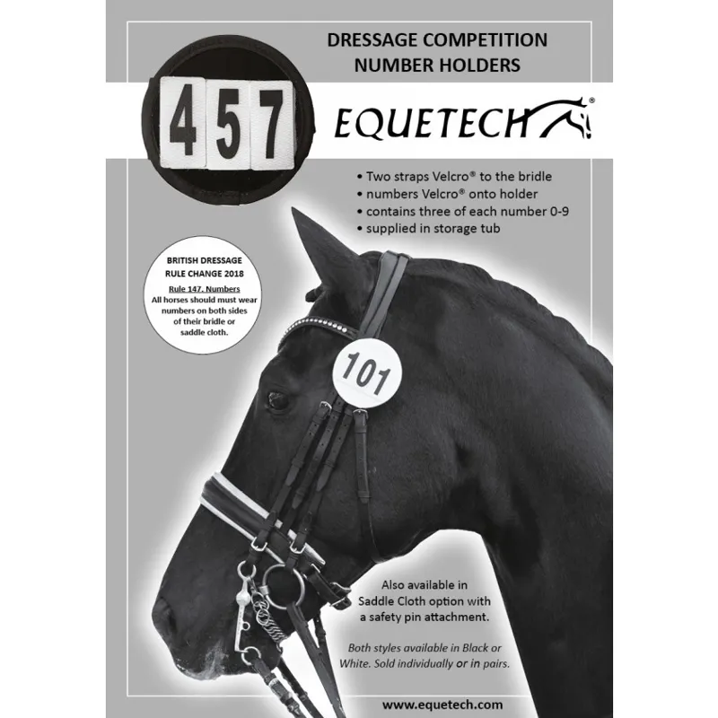 Equetech Bridle Number Holder in Black-3