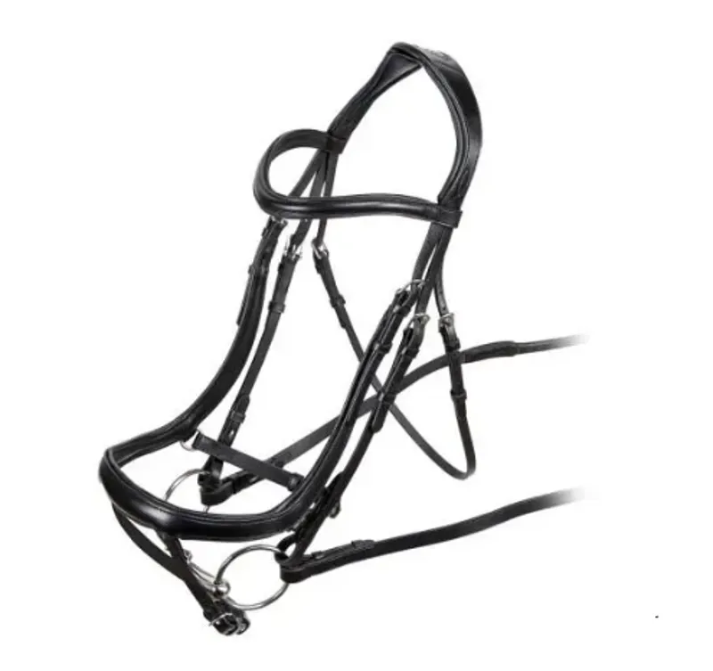 Velociti Ervonomic Curved Flash Bridle in Black