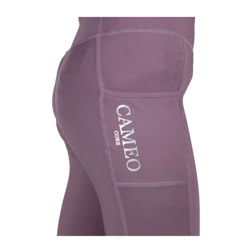 Cameo Equine Junior Core Tights Damson-1