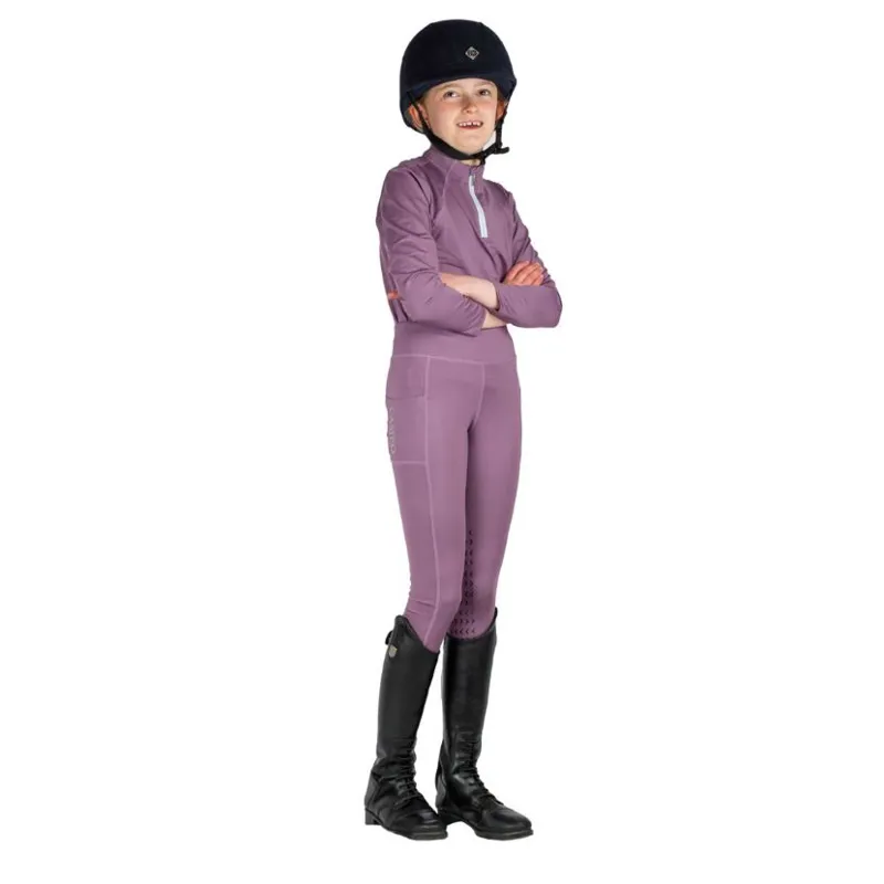 Cameo Equine Junior Core Tights Damson-2