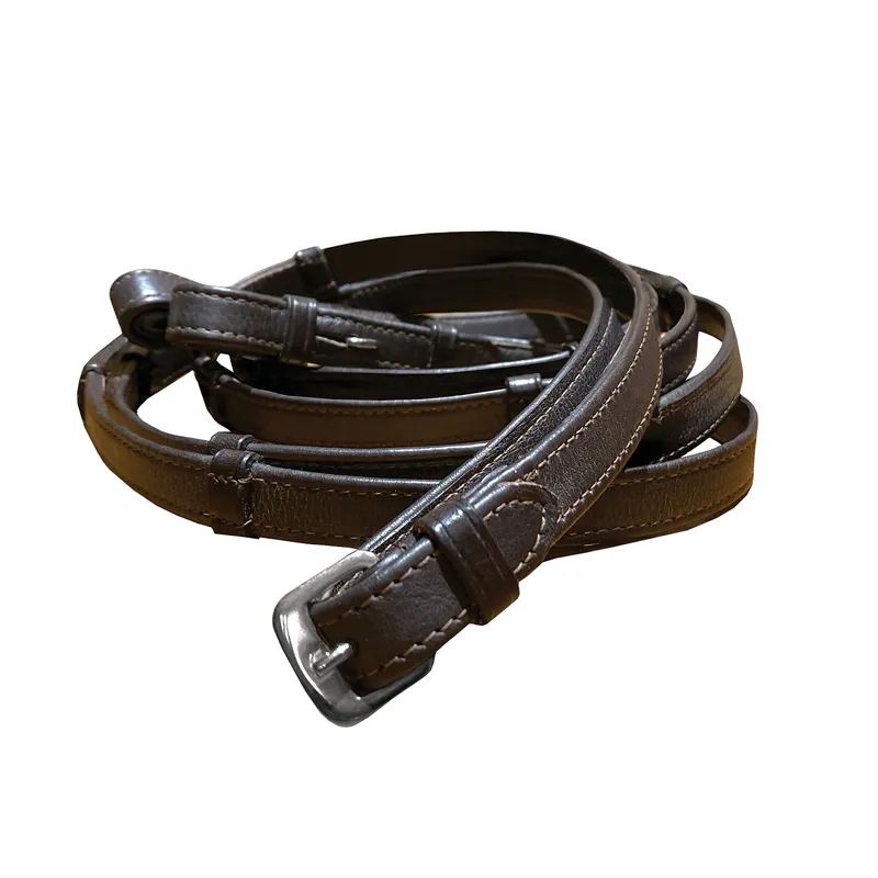 Equetech Divine Continental Comfort Reins in Brown
