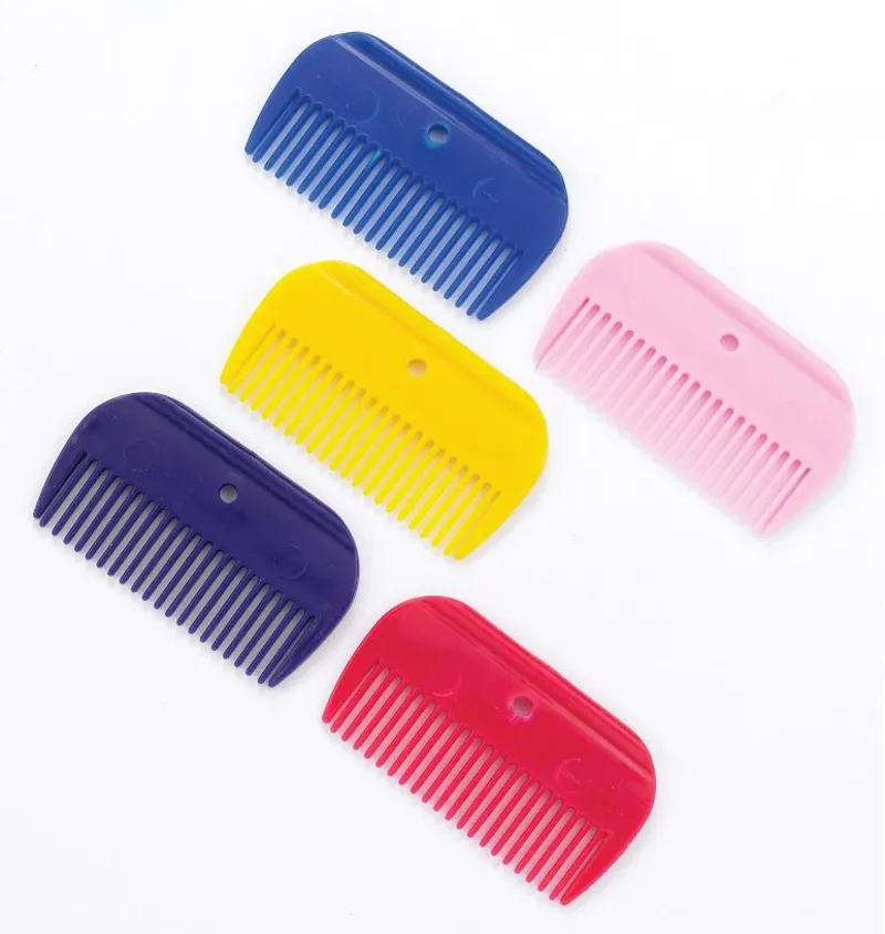 Lincoln Horse Care Accessories Plastic Mane Comb in Pink