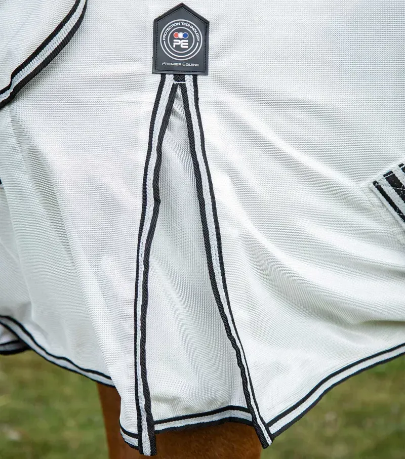 Premier Equine Fly Lite Bug Rug in Silver-3