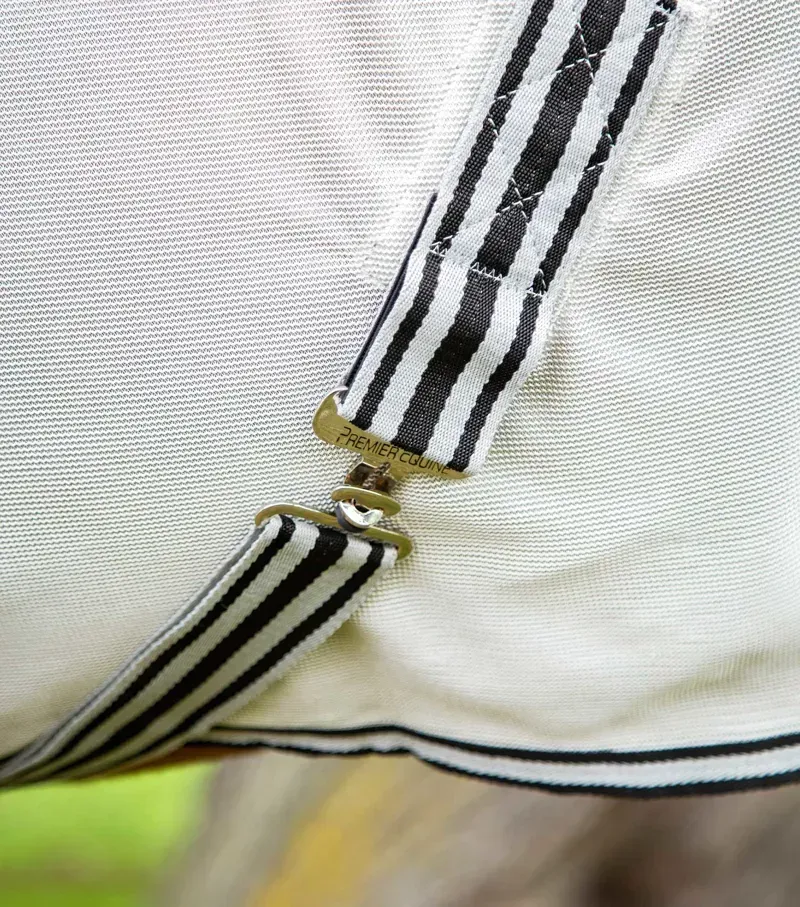 Premier Equine Fly Lite Bug Rug in Silver-4