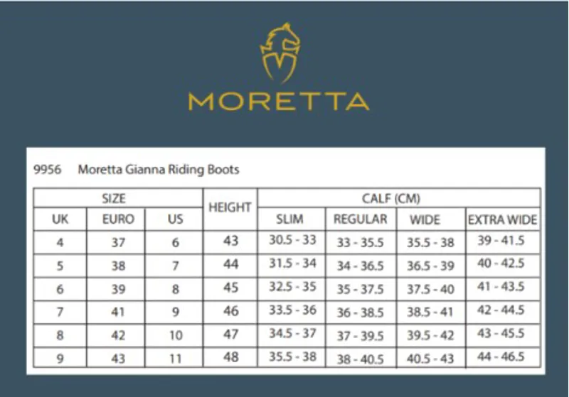 Moretta Gianna Riding Boots in Black-1