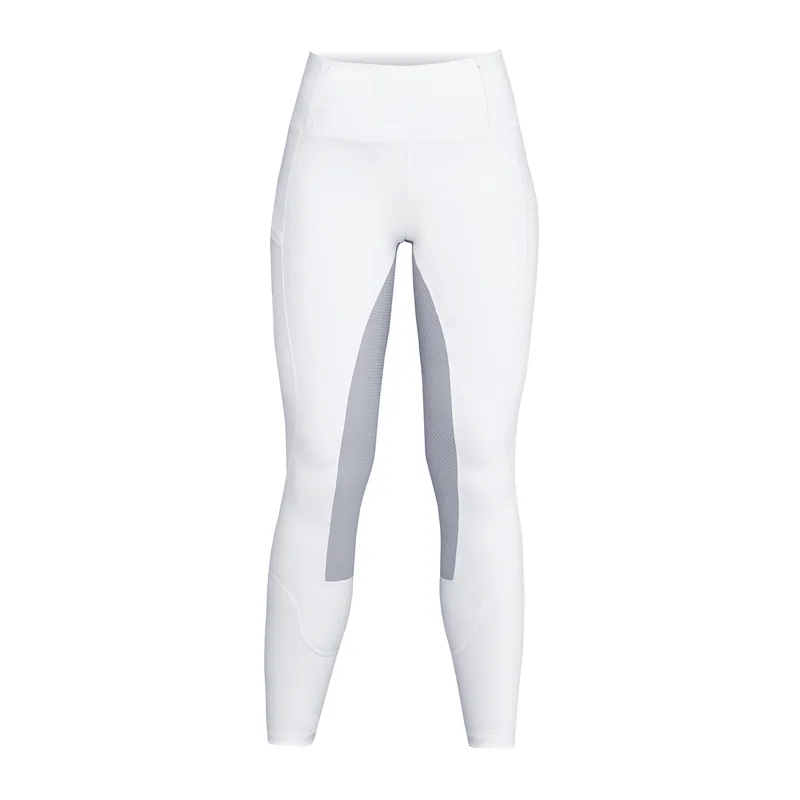 Equetech Performance High Waist Riding Tights in White/Grey