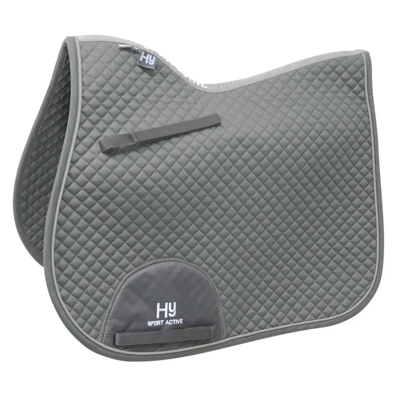 Hy Sport Active GP Saddle Pad - - Cob/ Full Pencil Point Grey cob/full