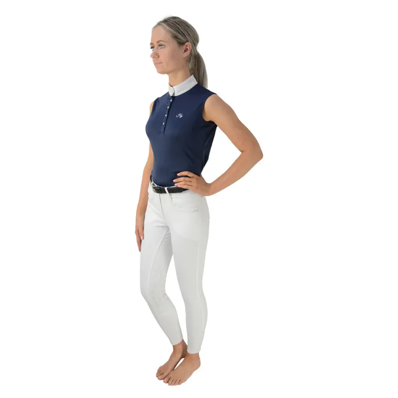 Hy Fashion Sophia Sleeveless Show Shirt in Monaco Navy