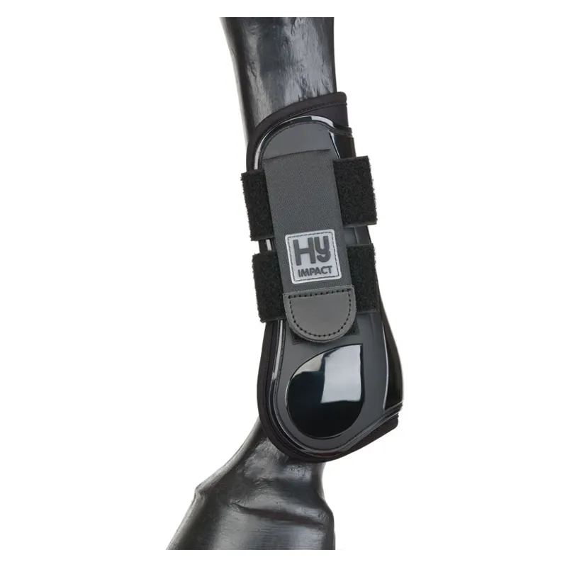 Hy Impact Equestrian Pro Tendon Boots in Black