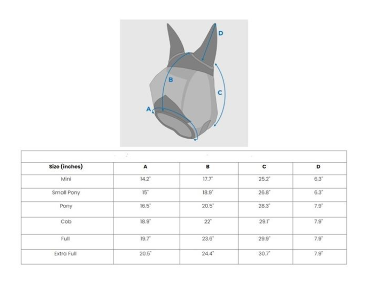 Weatherbeeta Comfitec Double Dart Deluxe Fly Mask with Ears and Nose Black-1