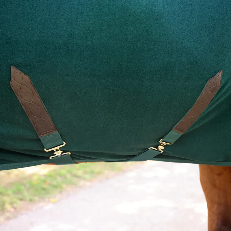 Shires Deluxe Fleece Rug GREEN-1