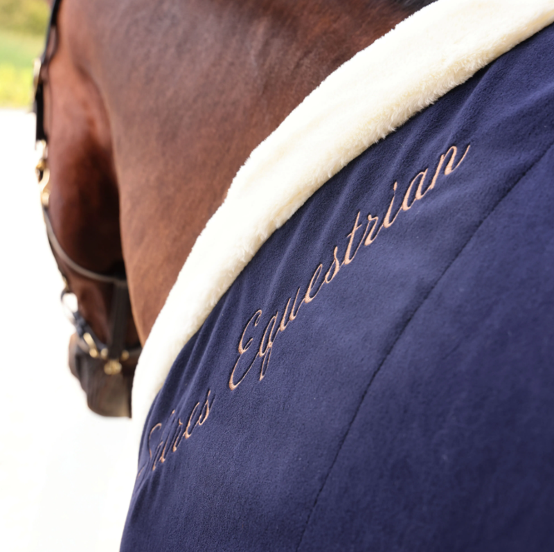 Shires Deluxe Fleece Rug NAVY-1