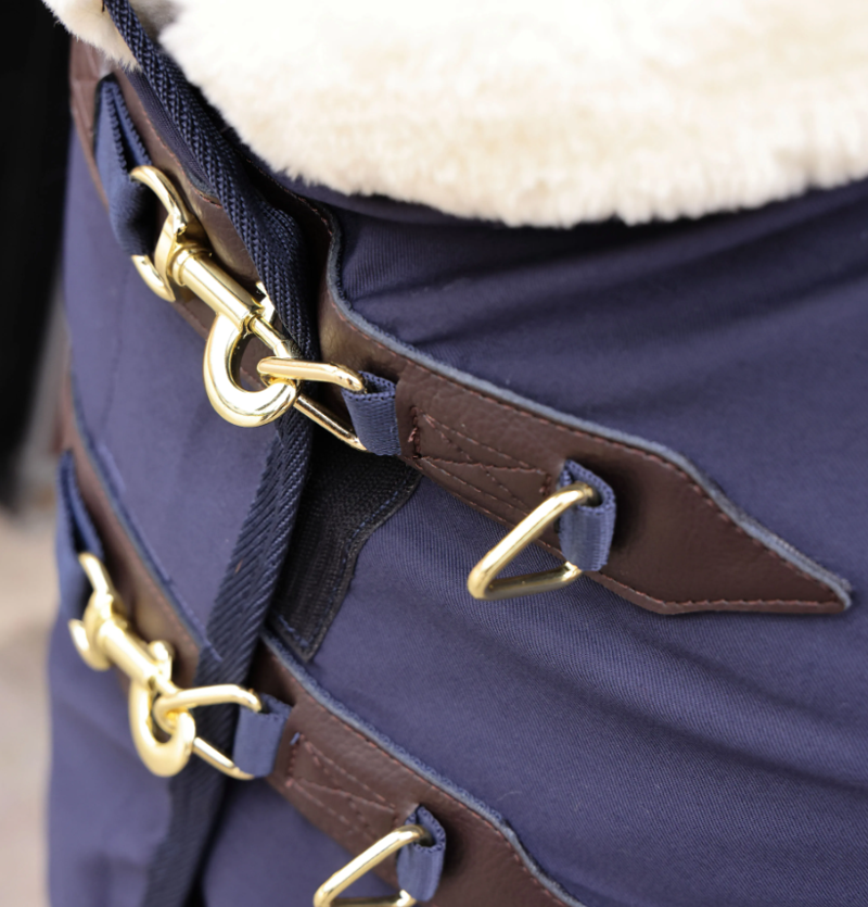 Shires Deluxe Stable Sheet NAVY-2