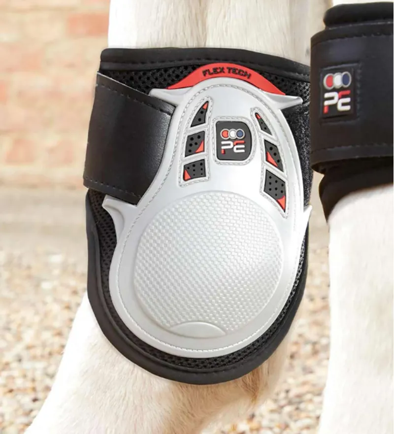 Premier Equine Airtechnology Fetlock Lite Boots White Medium