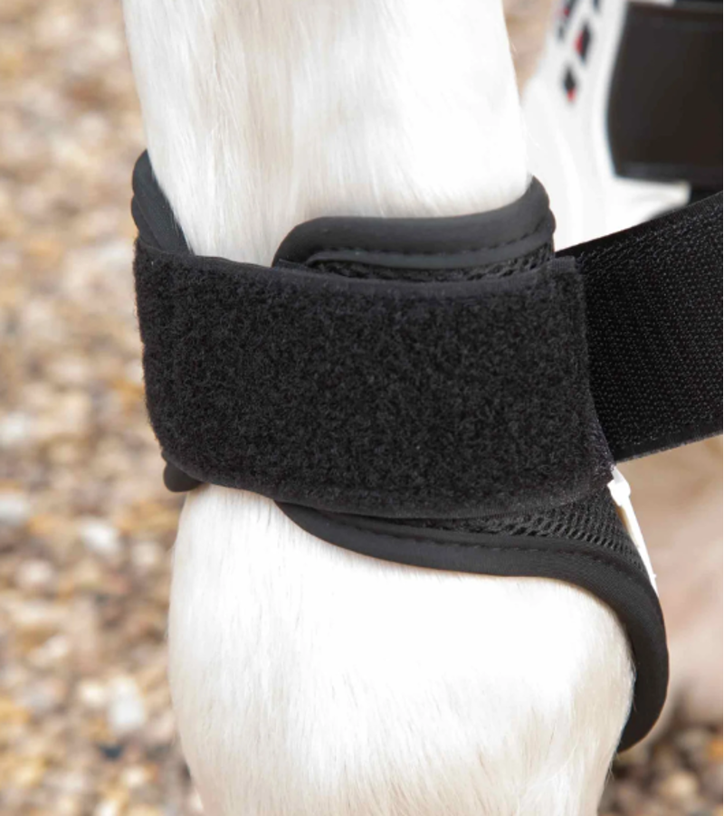 Premier Equine Airtechnology Fetlock Lite Boots White Medium-1