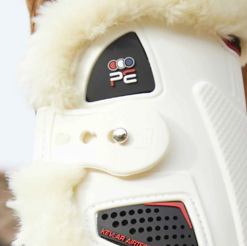 Premier Equine Techno Wool Tendon Boots White Medium-2