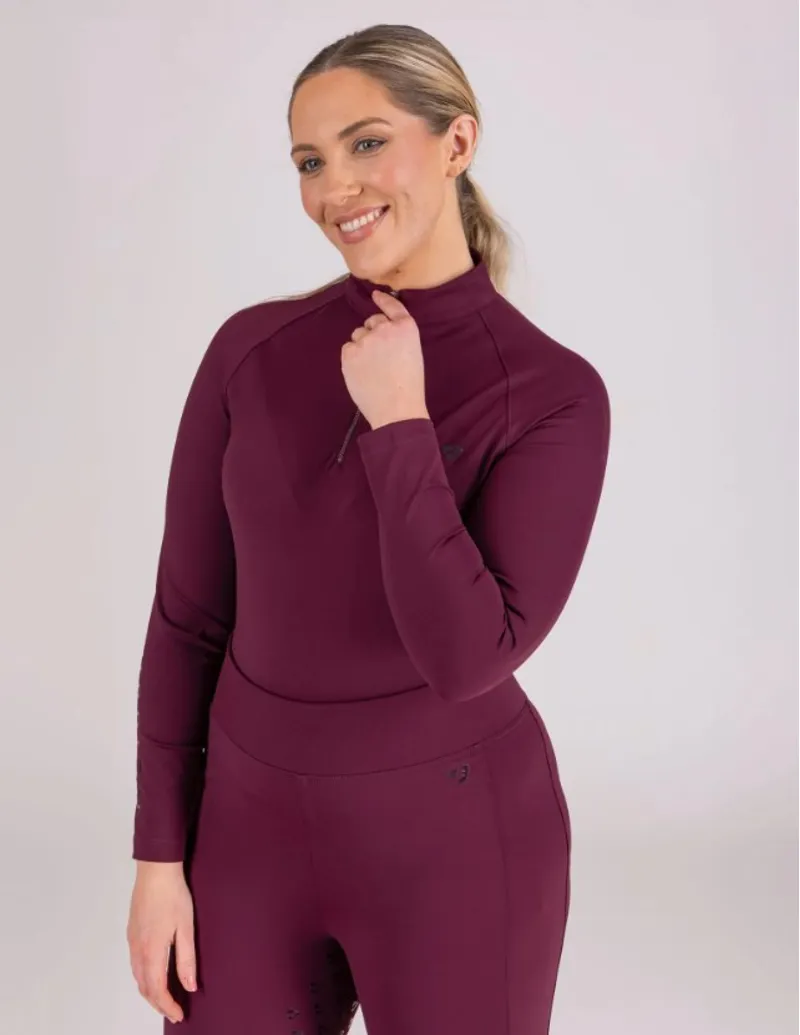 Shires Aubrion Eltar Base Layer Black Cherry-1