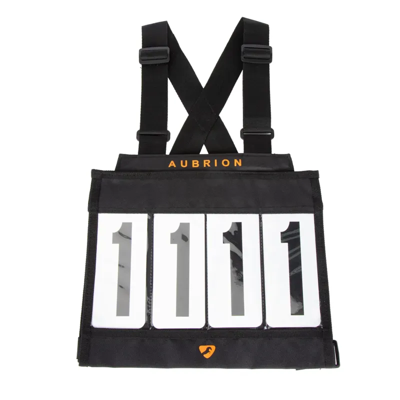 Aubrion Number Bib Set - Child BLACK one size