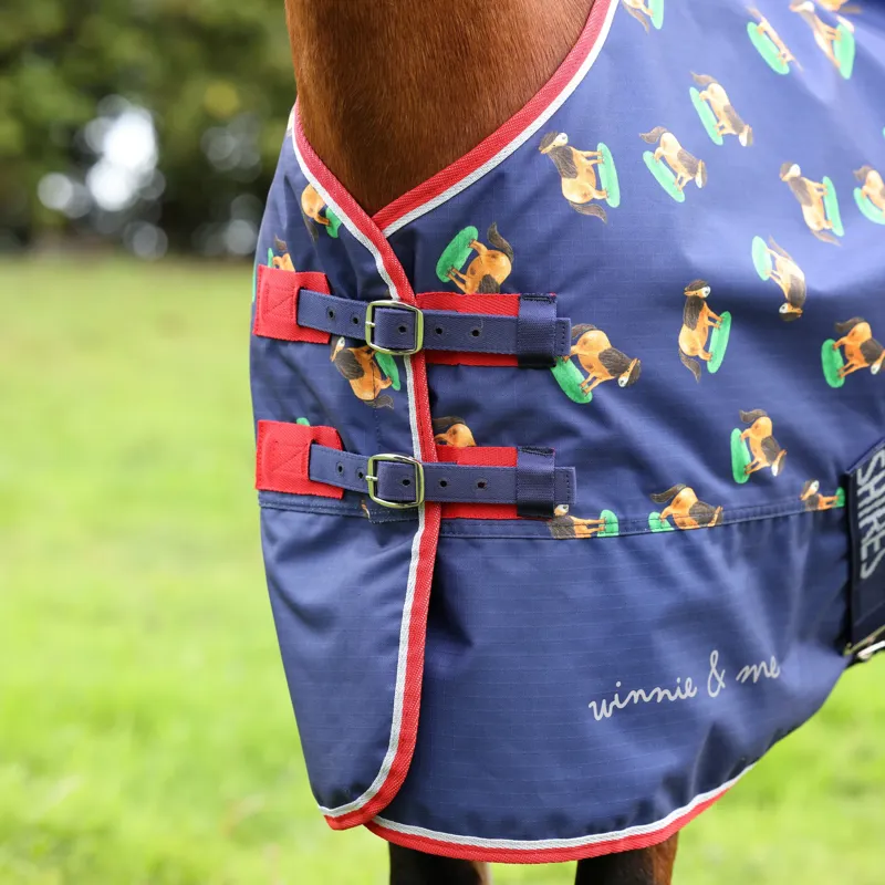 Winnie and Me Lite Turnout Rug NAVY-1
