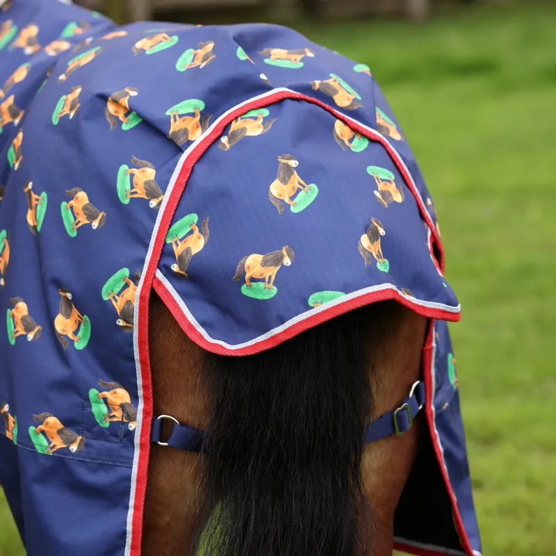 Winnie and Me Lite Turnout Rug NAVY-2