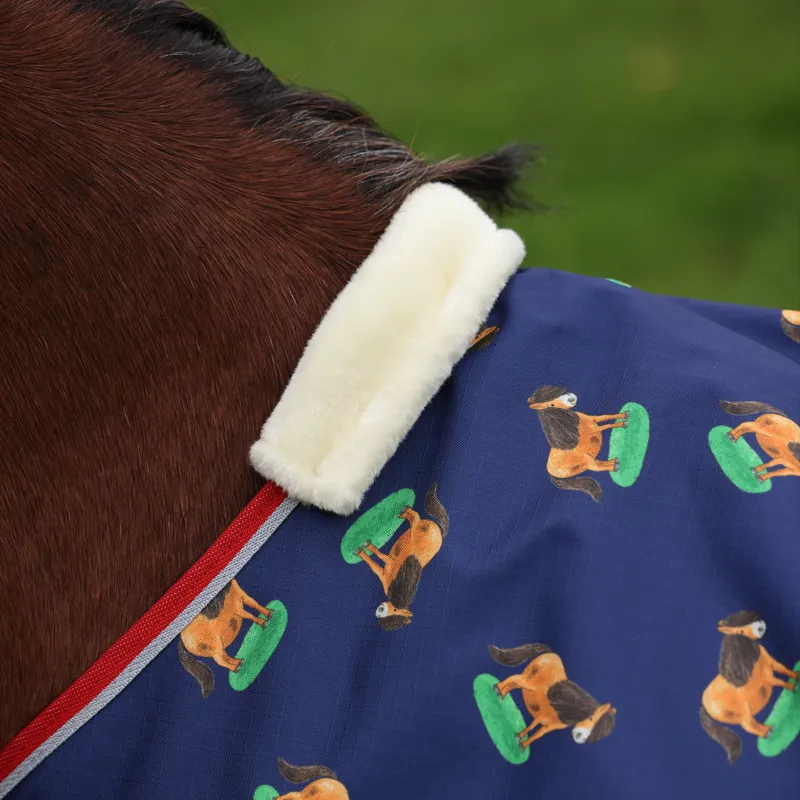 Winnie and Me Lite Turnout Rug NAVY-4
