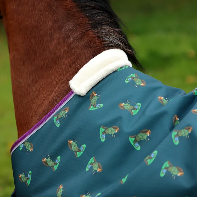 Winnie and Me 100 Turnout Rug GREEN-1