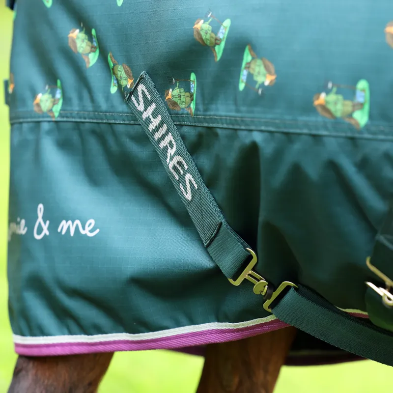 Winnie and Me 100 Turnout Rug GREEN-2
