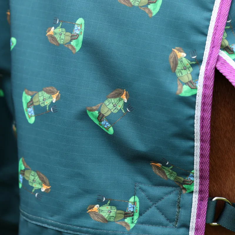 Winnie and Me 100 Turnout Rug GREEN-4