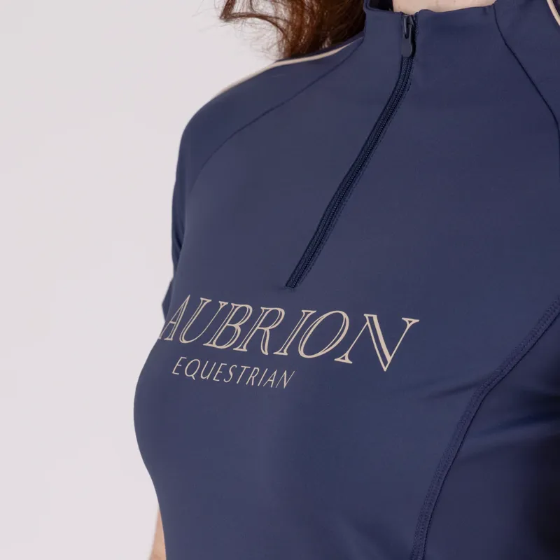 Aubrion Equestrian Short Sleeve Base Layer MIDNIGHT-1