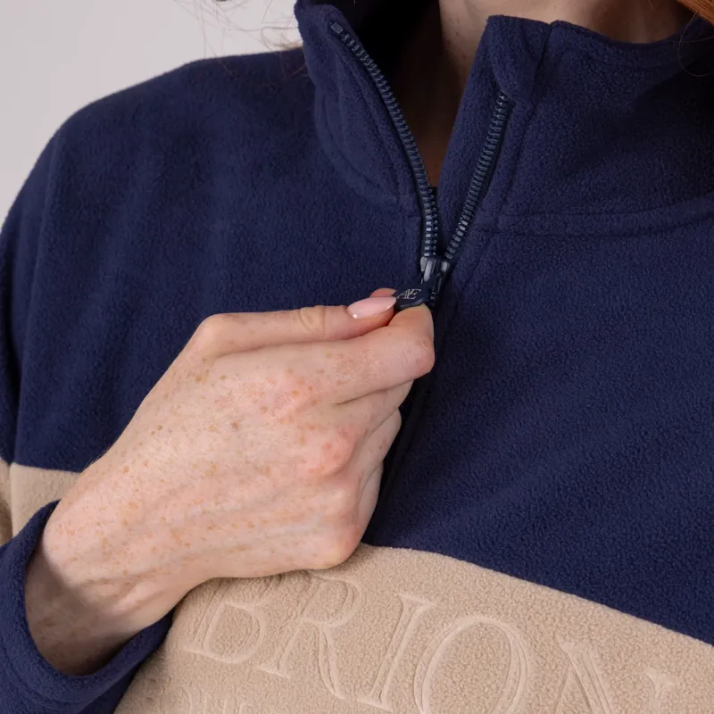 Aubrion Equestrian Quarter Zip Fleece MIDNIGHT/TAUPE-1