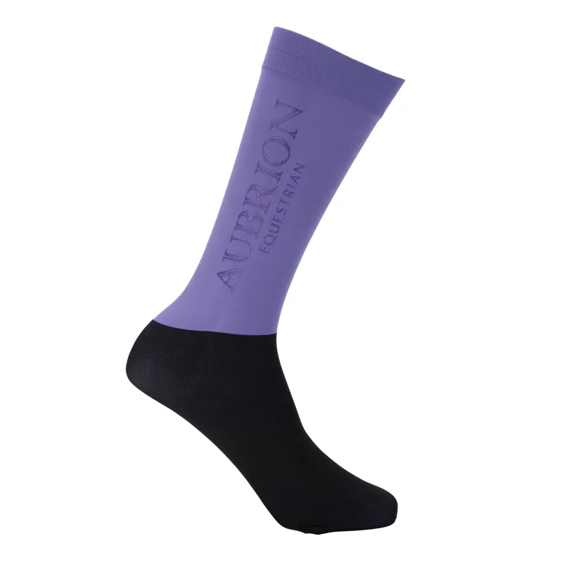 Aubrion Equestrian Socks -Young Rider HEATHER