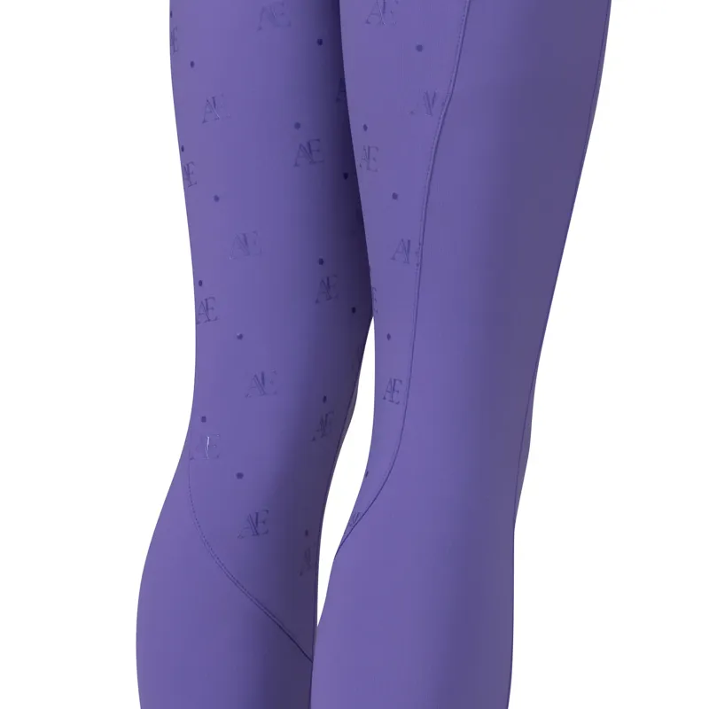 Aubrion Equestrian Riding Tights -Young Rider HEATHER-1