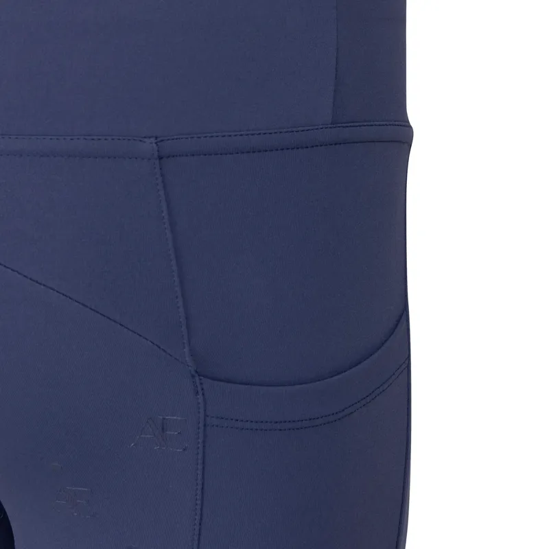 Aubrion Equestrian Riding Tights -Young Rider MIDNIGHT-3