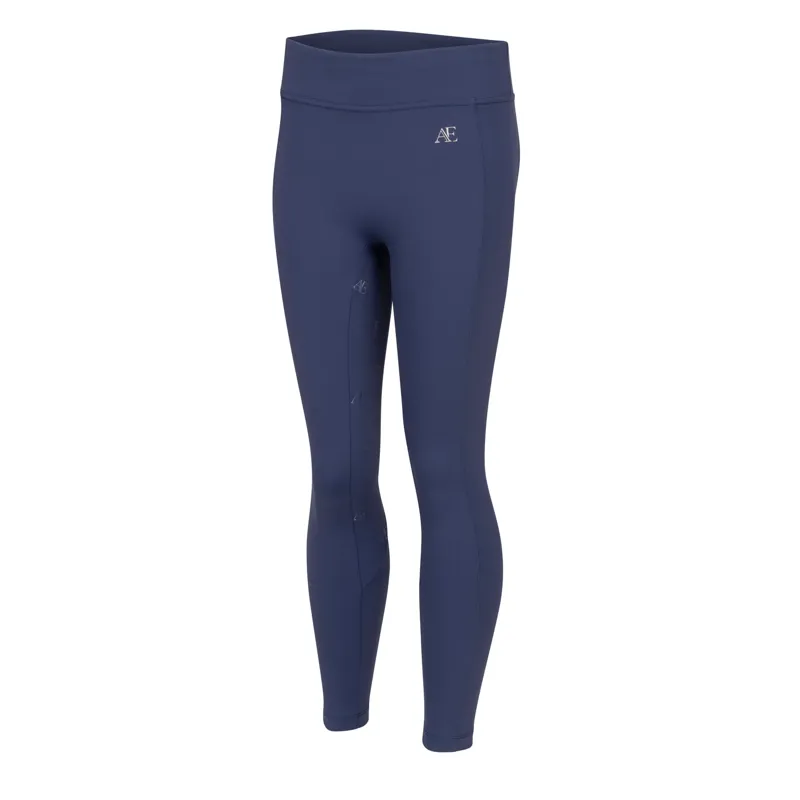 Aubrion Equestrian Riding Tights -Young Rider MIDNIGHT-1