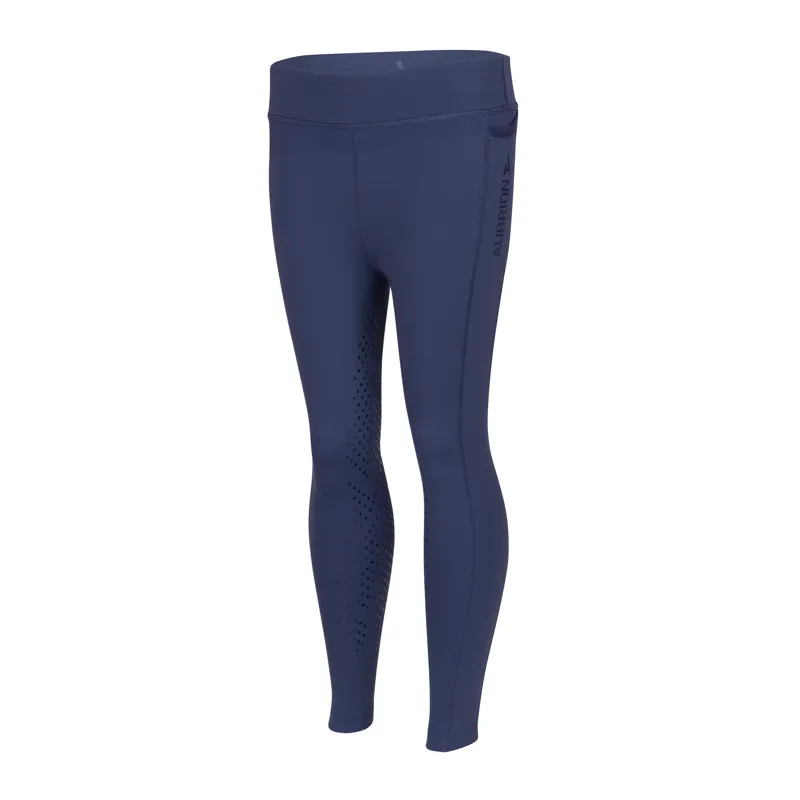 Aubrion React Non-Stop Riding Tights - Young Rider MIDNIGHT-1