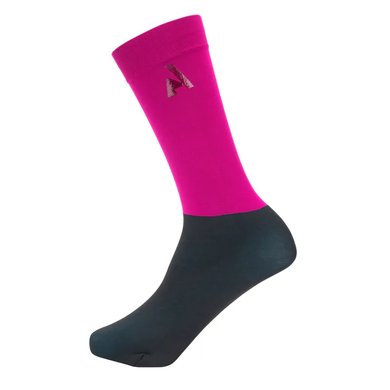 Aubrion React Performance Socks - Young Rider FUCHSIA
