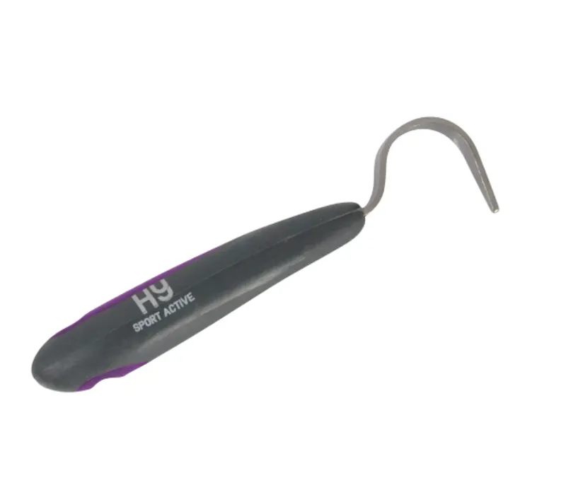 Hy Sport Active Hoof Pick - - Amethyst Purple 16cm