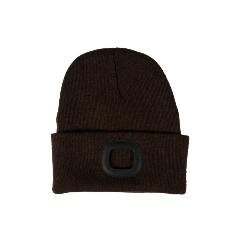 HKM Brown Head Torch Beanie Hat-1