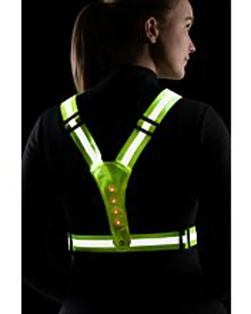 HKM LED Saftey Vest Neon Yellow Size Adult-1